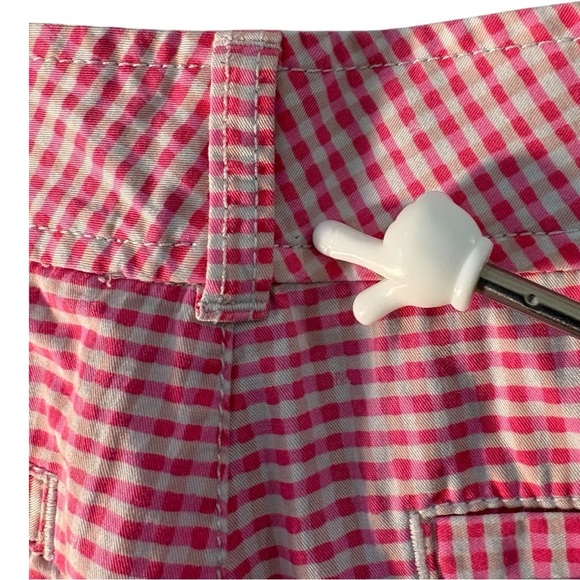 Lilly Pulitzer Buttercup Scallop Shorts Pink Gingham Women’s Size 8 Preppy - Picture 11 of 13